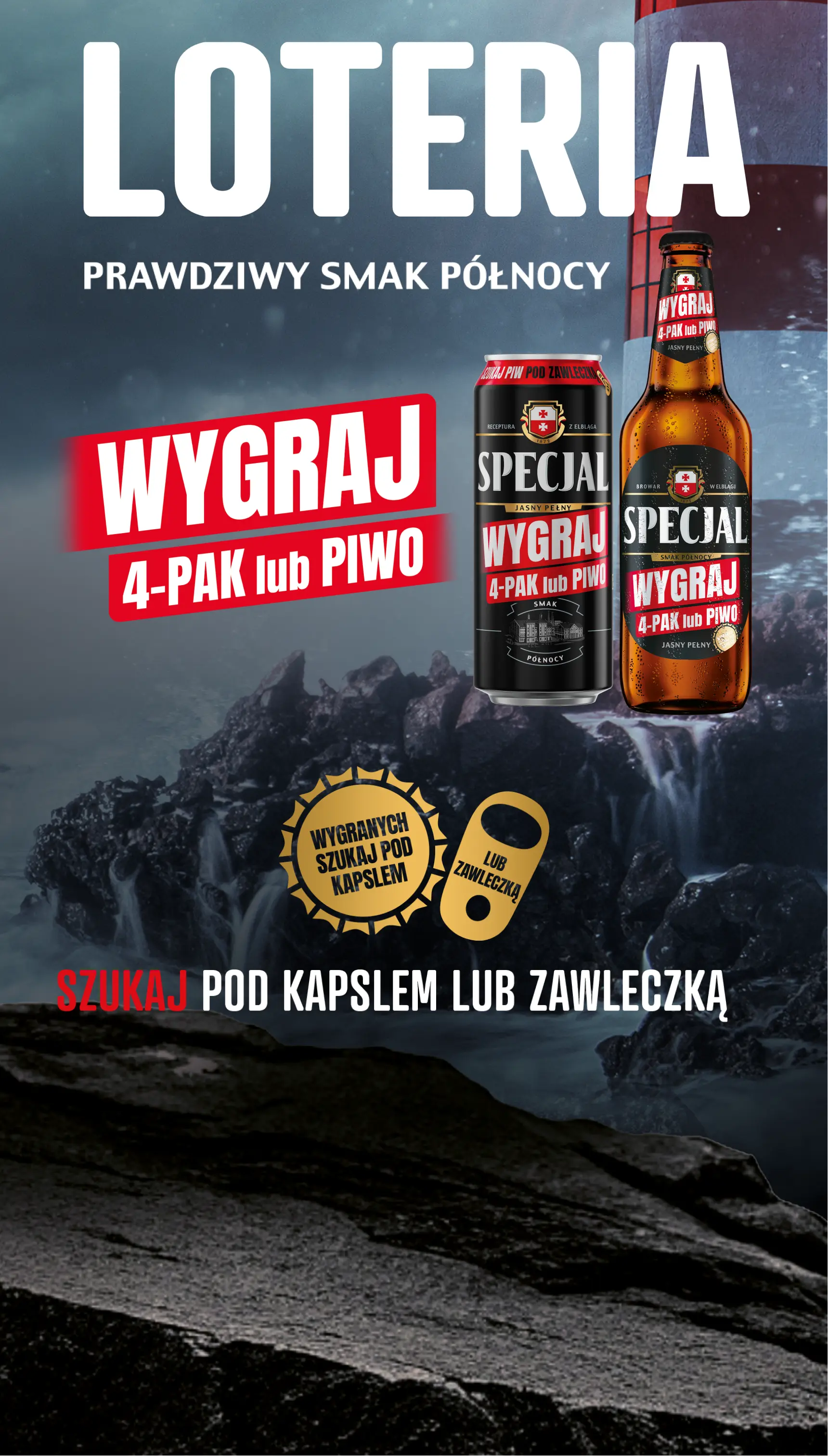 Loteria Specjal. Graj o milion piw. Szukaj pok kapslem lub zawleczką